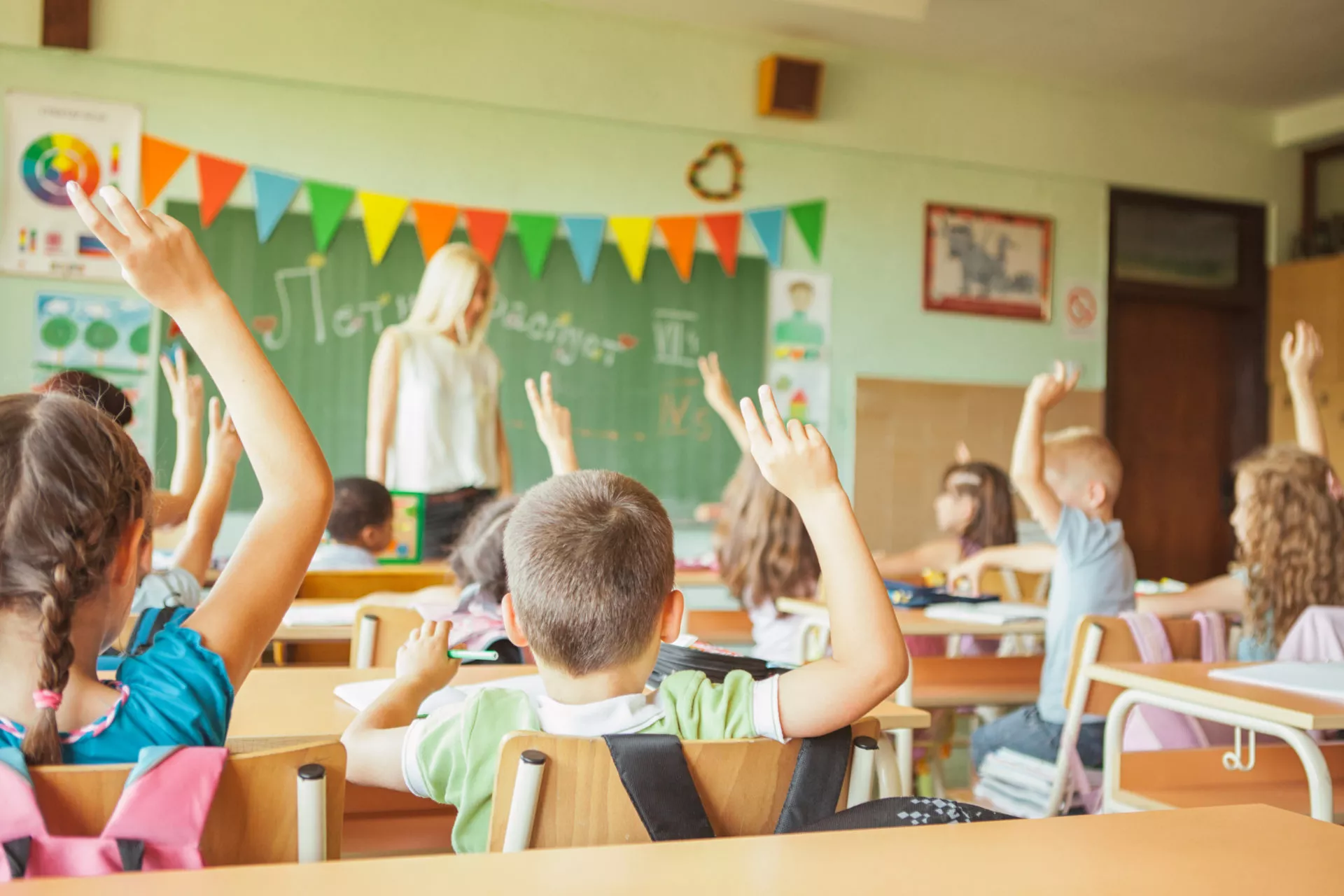 Teacher in classroom